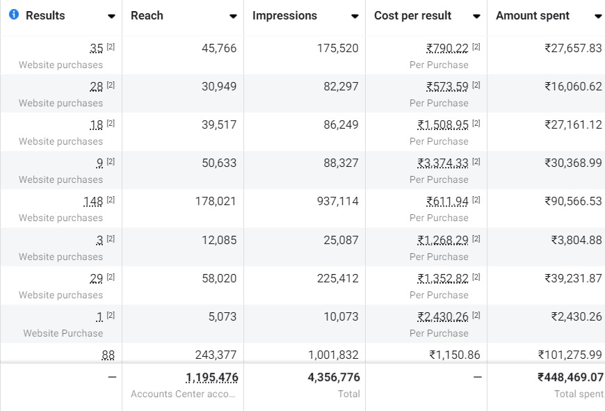 Ecommerce Meta Ads Campaign
